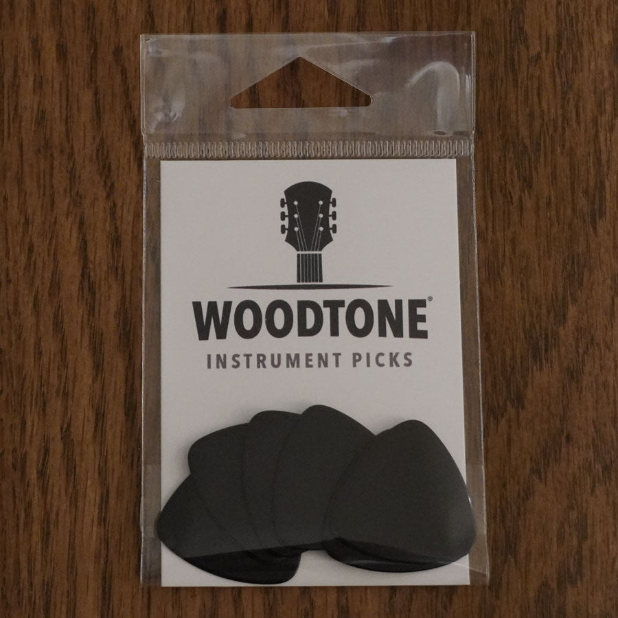 Woodtone Small Triangle Guitar Picks / Vintage Tone (Black)