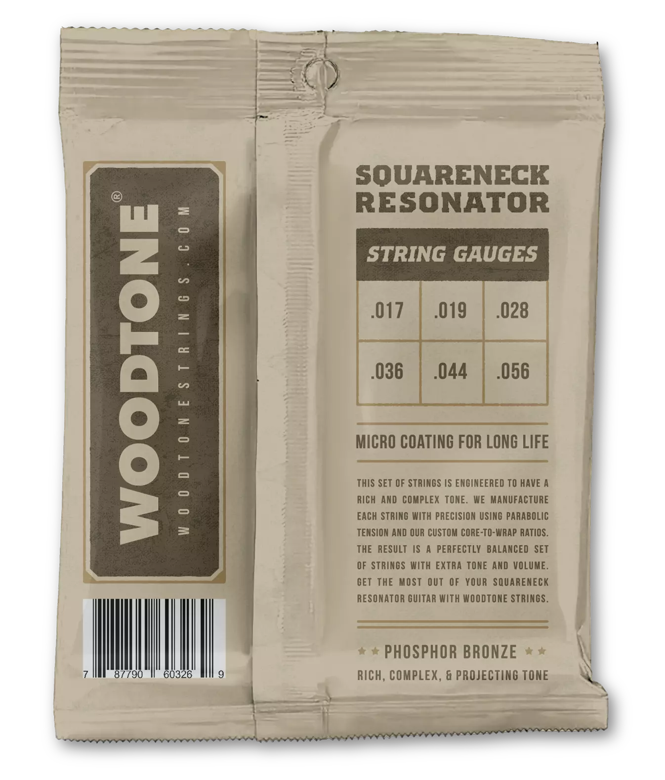 Woodtone Squareneck Resonator Strings / Gauged for Bluegrass & Country