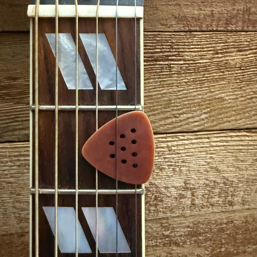 FlexGrip® Picks - Small Triangle HT - Saddle Brown - Pack of 3  Picks