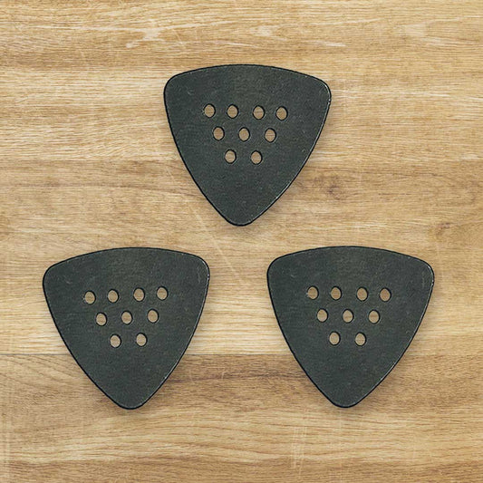 woodtone triangle guitar picks best tone doesn't spin in your grip