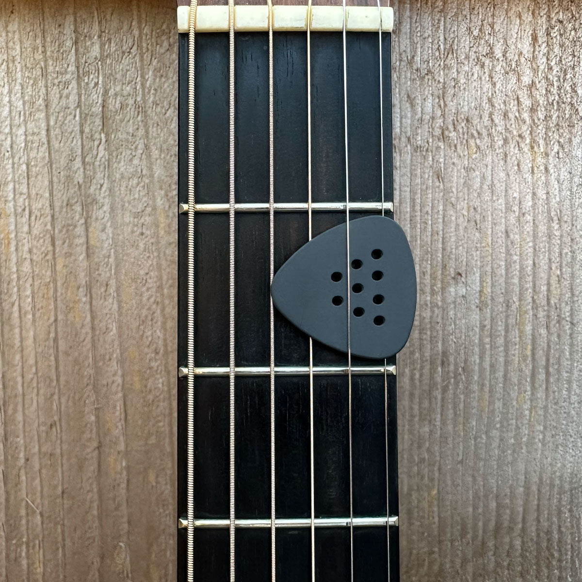 Woodtone FlexGrip™ Rounded Teardrop Guitar Pick (3-Pack, Matte Black)